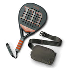 Mint Majeste Padel Racket with Free Belt Bag - Dark Gray