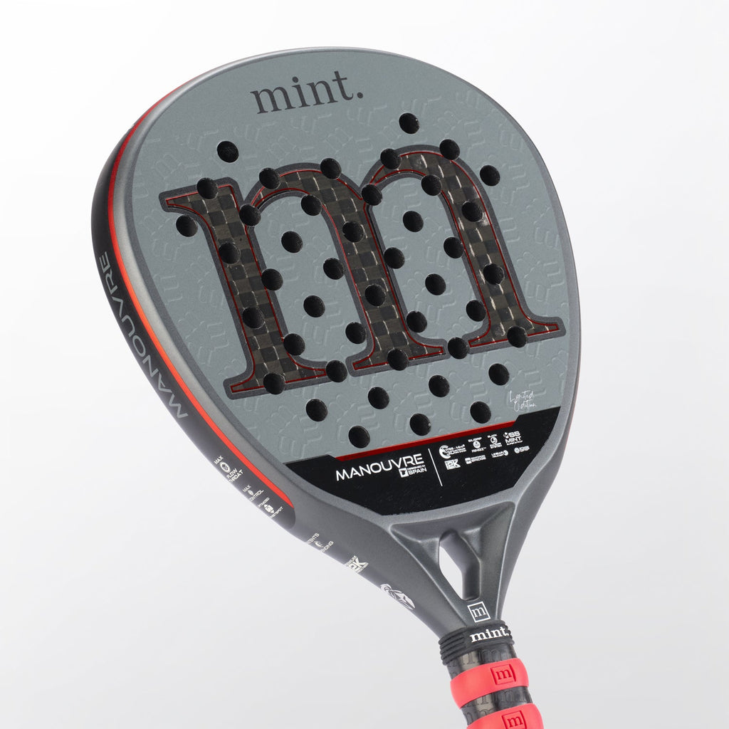 Mint Manouvre Padel Racket close-up face