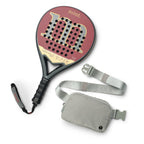 Mint Merveille Padel Racket with Free Belt Bag - Light Gray