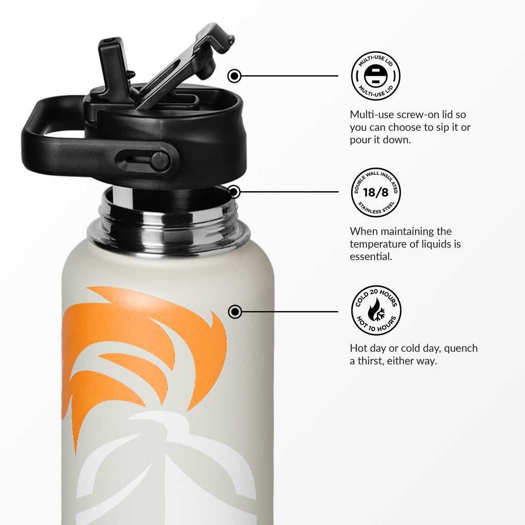 En Garde MOVEmint 32 oz Insulated Sport Bottle, Thunder Gray