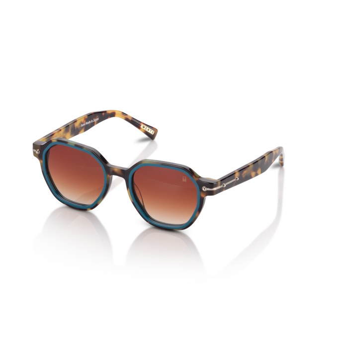 Mente Mirroir Brown Havana & Solid Teal - Frame 5