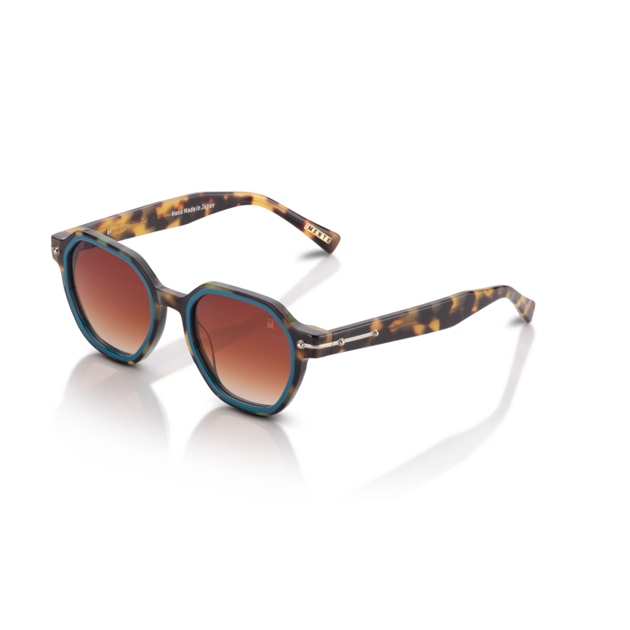 Mente Mirroir Brown Havana & Solid Teal - Frame 7