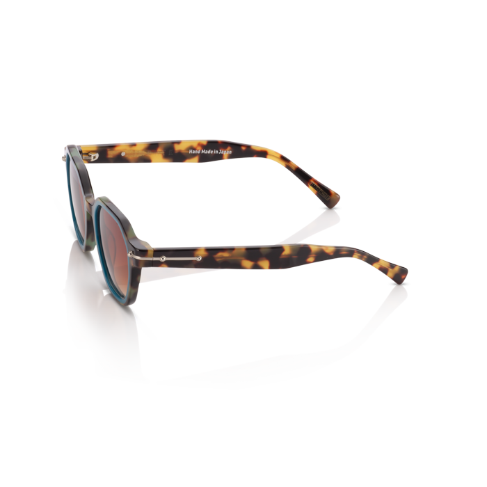 Mente Mirroir Brown Havana & Solid Teal - Frame 11