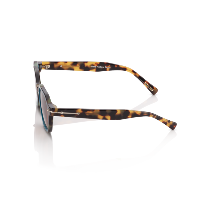 Mente Mirroir Brown Havana & Solid Teal - Frame 12