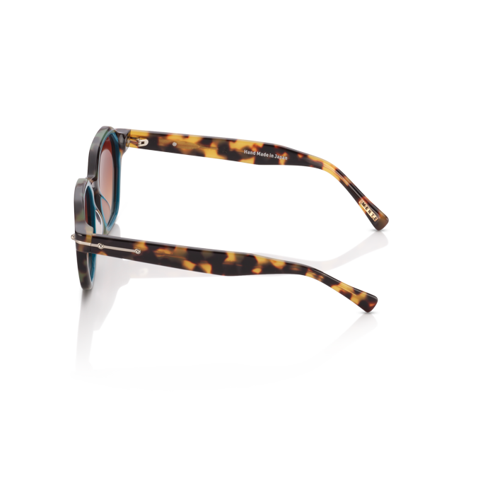 Mente Mirroir Brown Havana & Solid Teal - Frame 14