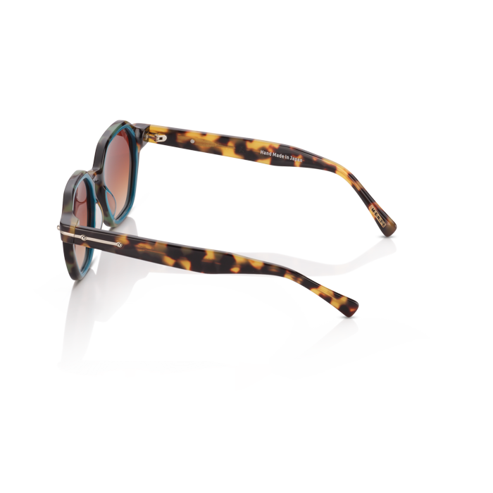 Mente Mirroir Brown Havana & Solid Teal - Frame 15