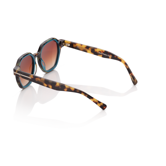 Mente Mirroir Brown Havana & Solid Teal - Frame 17