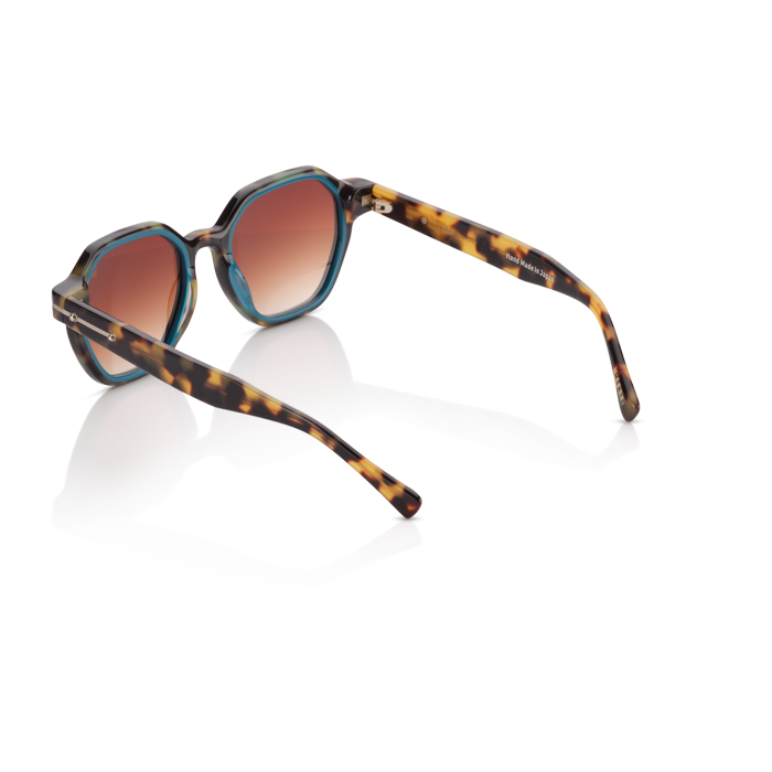 Mente Mirroir Brown Havana & Solid Teal - Frame 19