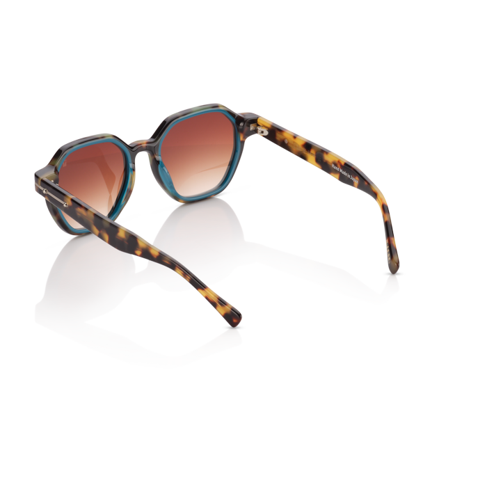 Mente Mirroir Brown Havana & Solid Teal - Frame 20