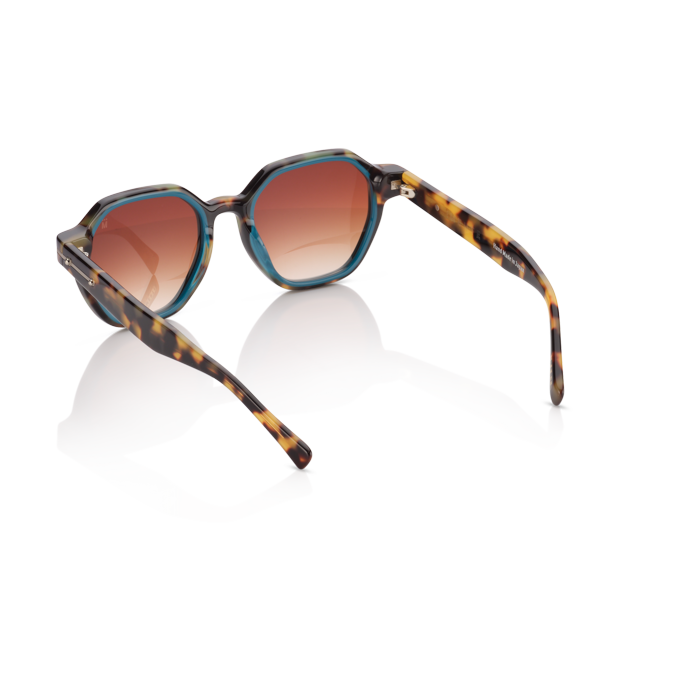 Mente Mirroir Brown Havana & Solid Teal - Frame 21