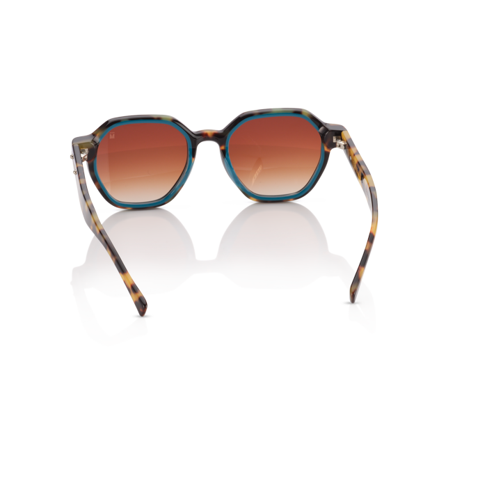 Mente Mirroir Brown Havana & Solid Teal - Frame 24