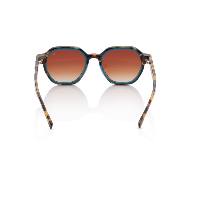 Mente Mirroir Brown Havana & Solid Teal - Frame 25