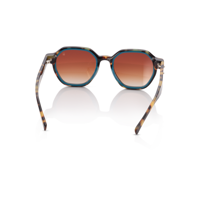 Mente Mirroir Brown Havana & Solid Teal - Frame 26