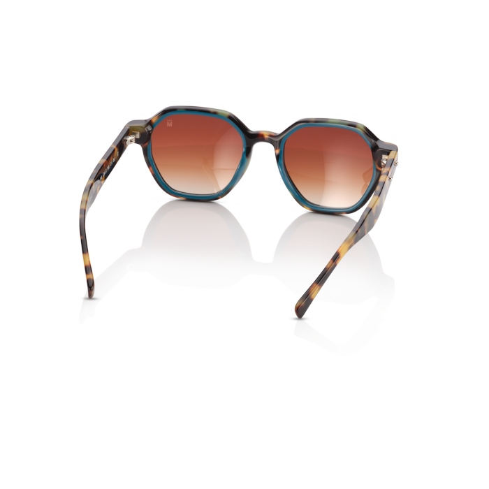 Mente Mirroir Brown Havana & Solid Teal - Frame 27