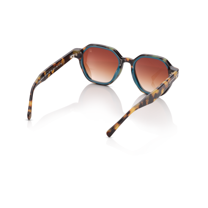 Mente Mirroir Brown Havana & Solid Teal - Frame 29