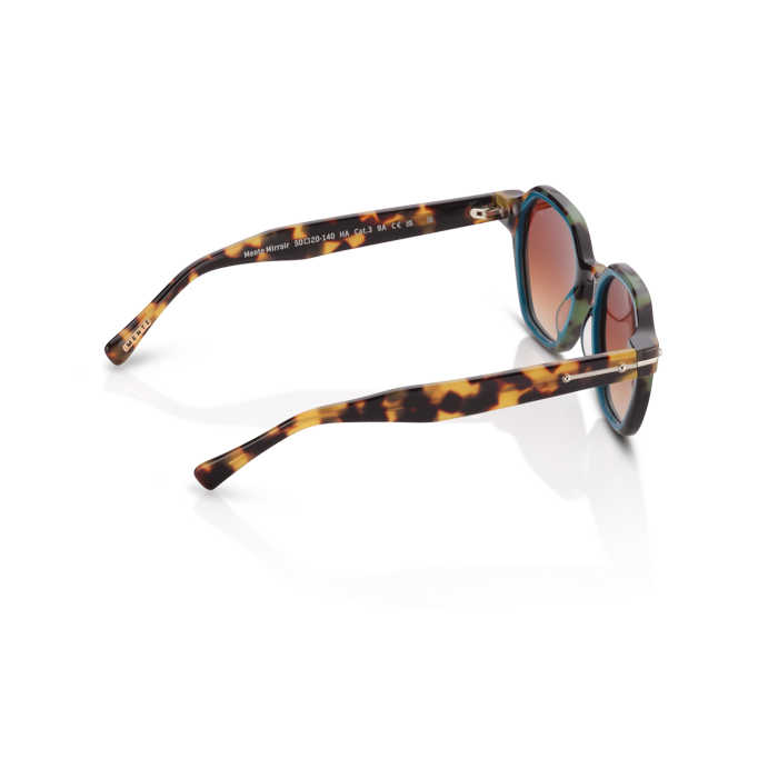 Mente Mirroir Brown Havana & Solid Teal - Frame 35