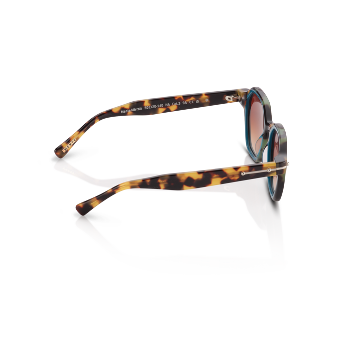 Mente Mirroir Brown Havana & Solid Teal - Frame 36