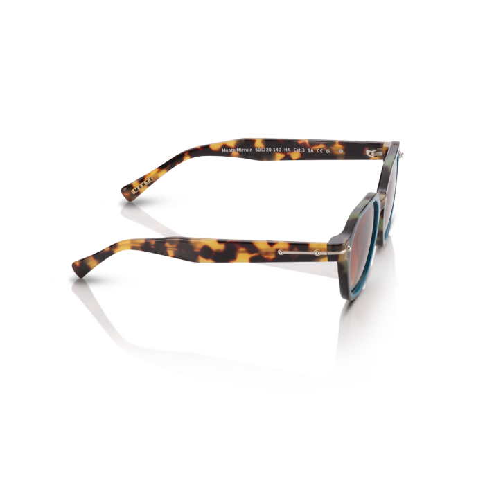 Mente Mirroir Brown Havana & Solid Teal - Frame 39
