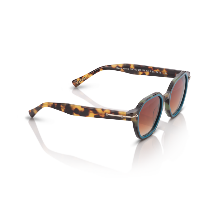 Mente Mirroir Brown Havana & Solid Teal - Frame 41
