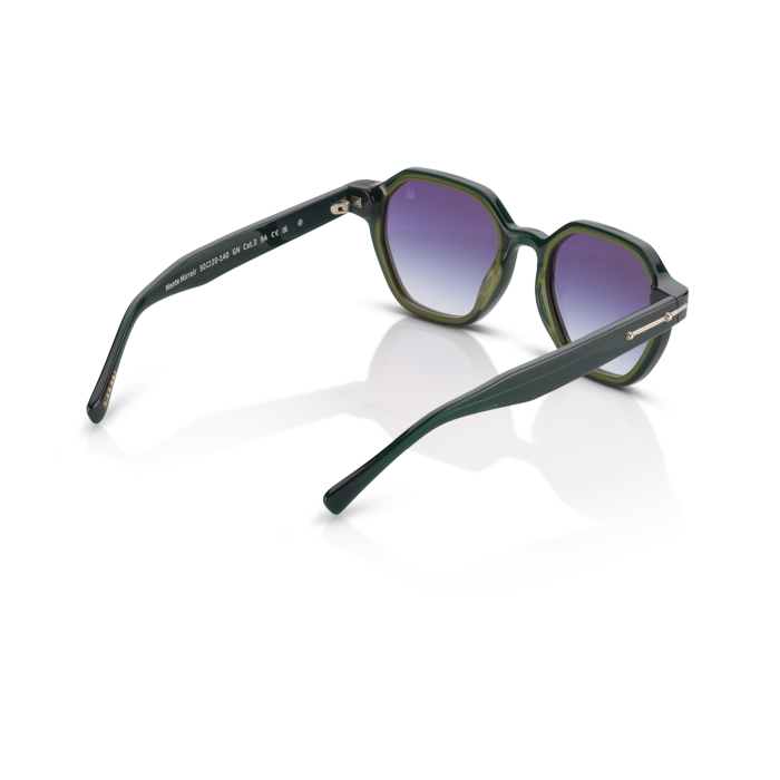 Mente Mirroir Green & Solid Olive Green - Frame 32