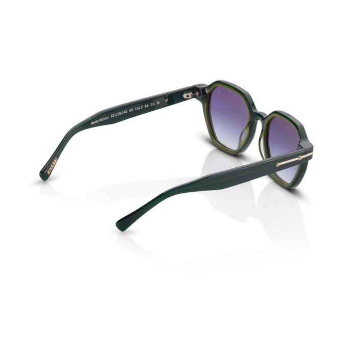 Mente Mirroir Green & Solid Olive Green - Frame 34