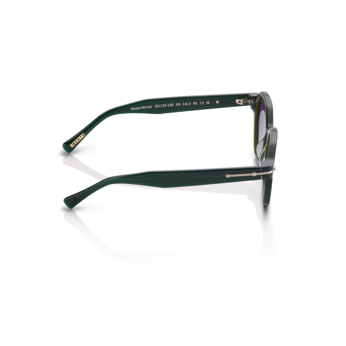 Mente Mirroir Green & Solid Olive Green - Frame 38