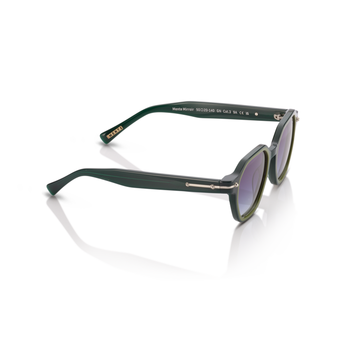Mente Mirroir Green & Solid Olive Green - Frame 41