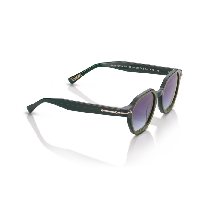 Mente Mirroir Green & Solid Olive Green - Frame 42