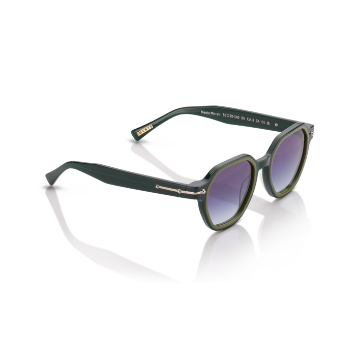 Mente Mirroir Green & Solid Olive Green - Frame 43