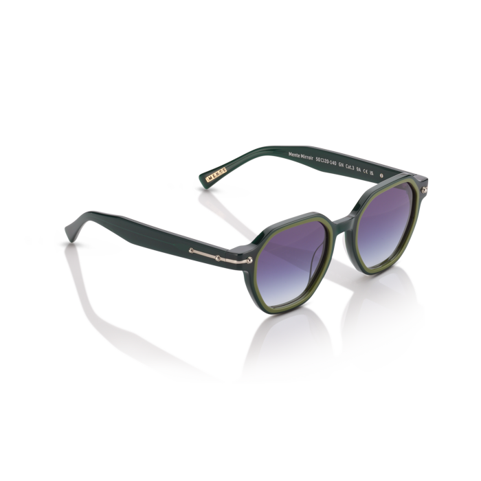 Mente Mirroir Green & Solid Olive Green - Frame 44