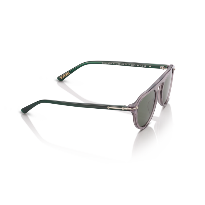 Mente Mint Transparent Grey & Forest Green - Frame 40
