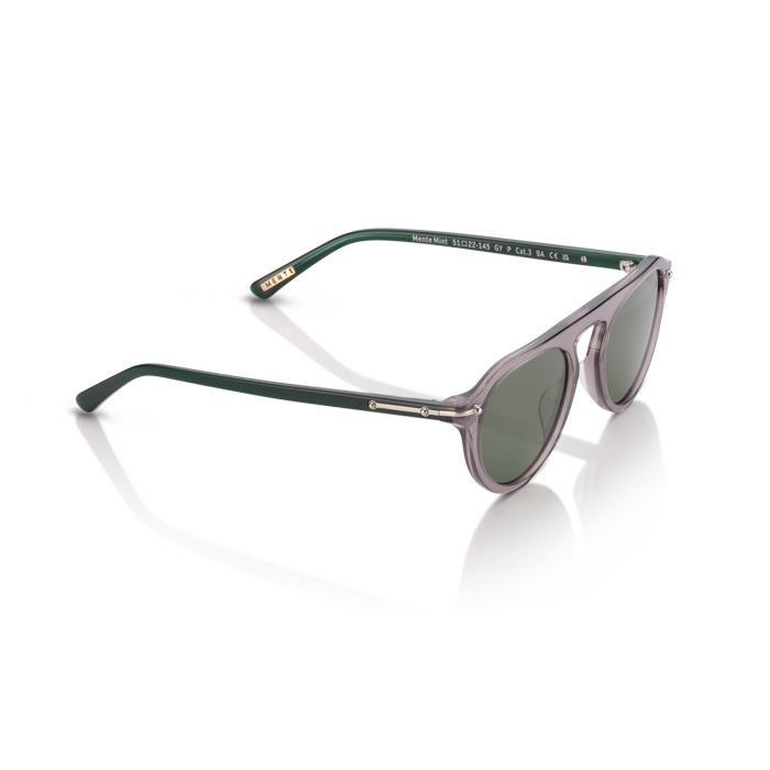 Mente Mint Transparent Grey & Forest Green - Frame 41