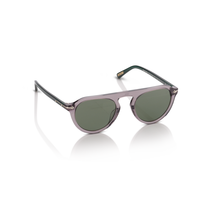 Mente Mint Transparent Grey & Forest Green - Frame 46