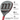 Paddle with technical specifications labeled on a white background