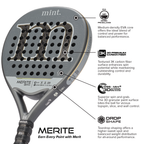 Mint Merite Padel Racket with Free Belt Bag