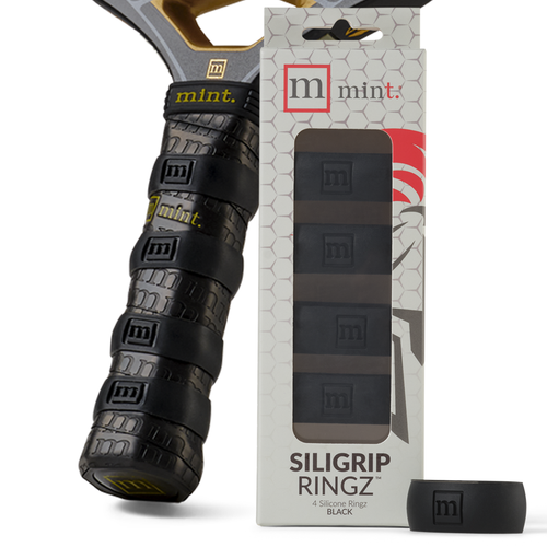 Black siligrip ringz with packaging on a white background