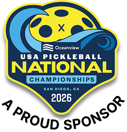 A proud sponsor of the USA Pickleball National Championships 2026, San Diego, CA