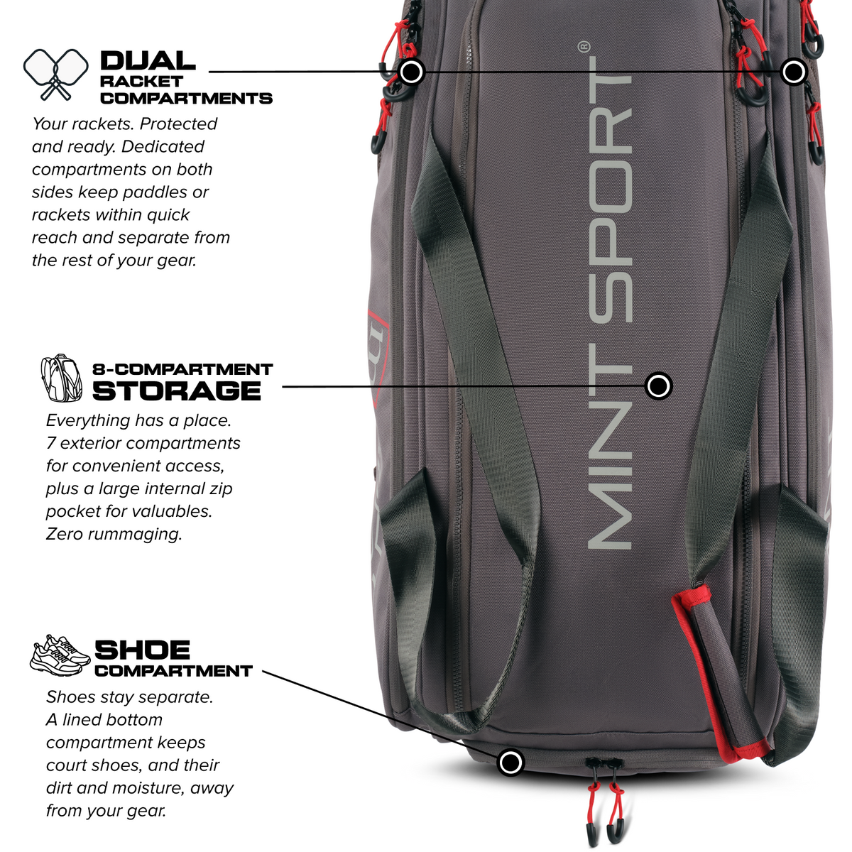 Unleash™ Tournament Bag | Gray