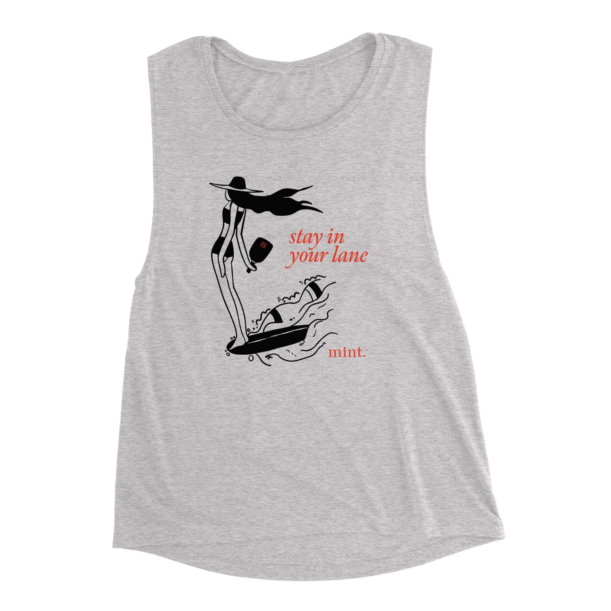 Side-Out Stay in Your Lane Women’s Muscle Tank