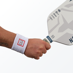 Cotton Sports Wristbands, Black and White, 2 Pack
